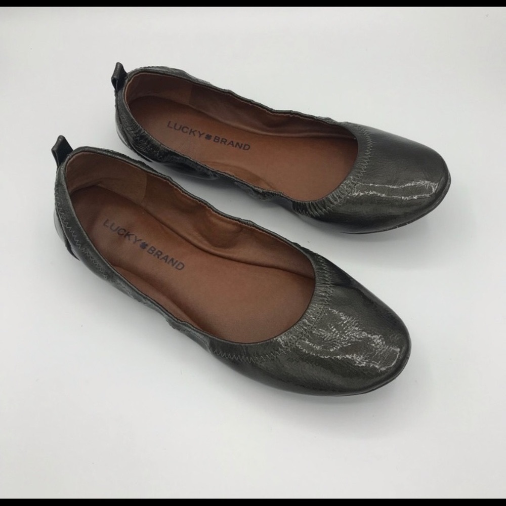 Lucky brand ballet flats green 8M